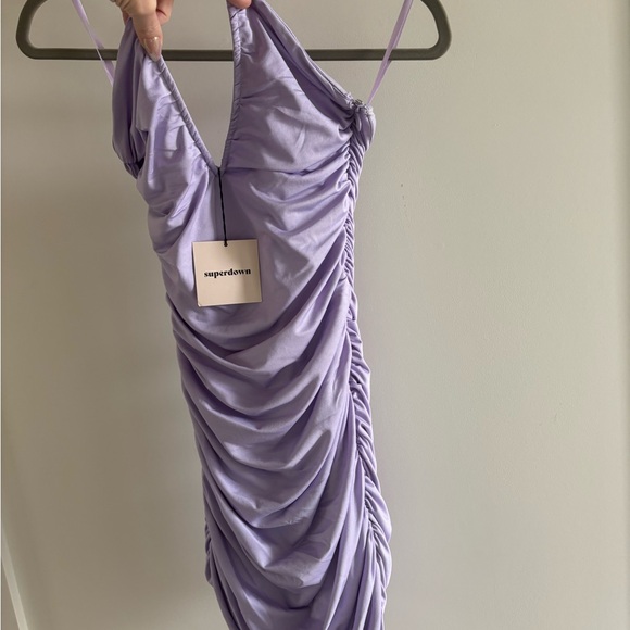 NWT Superdown Ruched Mini Dress - Picture 6 of 6